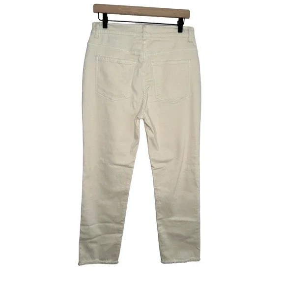 DL1961 Mara Ankle Straight High Rise Instasculpt Jeans Sandshell 30 Cream A - Picture 3 of 9